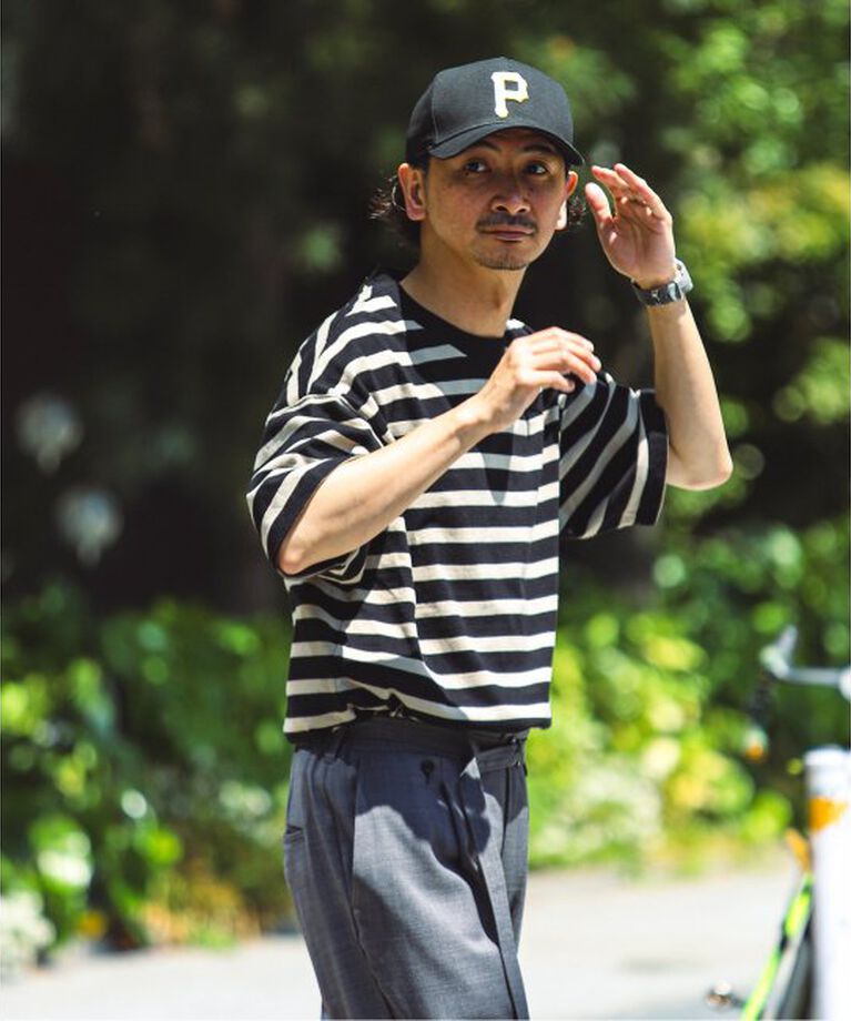 JOURNAL STANDARD relume「HARDIN KNITWEAR 別注 天竺 ボーダー Tシャツ」|Tシャツ・カットソー|