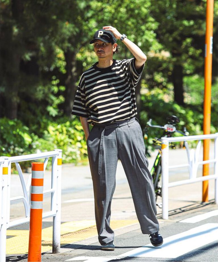 JOURNAL STANDARD relume「HARDIN KNITWEAR 別注 天竺 ボーダー Tシャツ」|Tシャツ・カットソー|