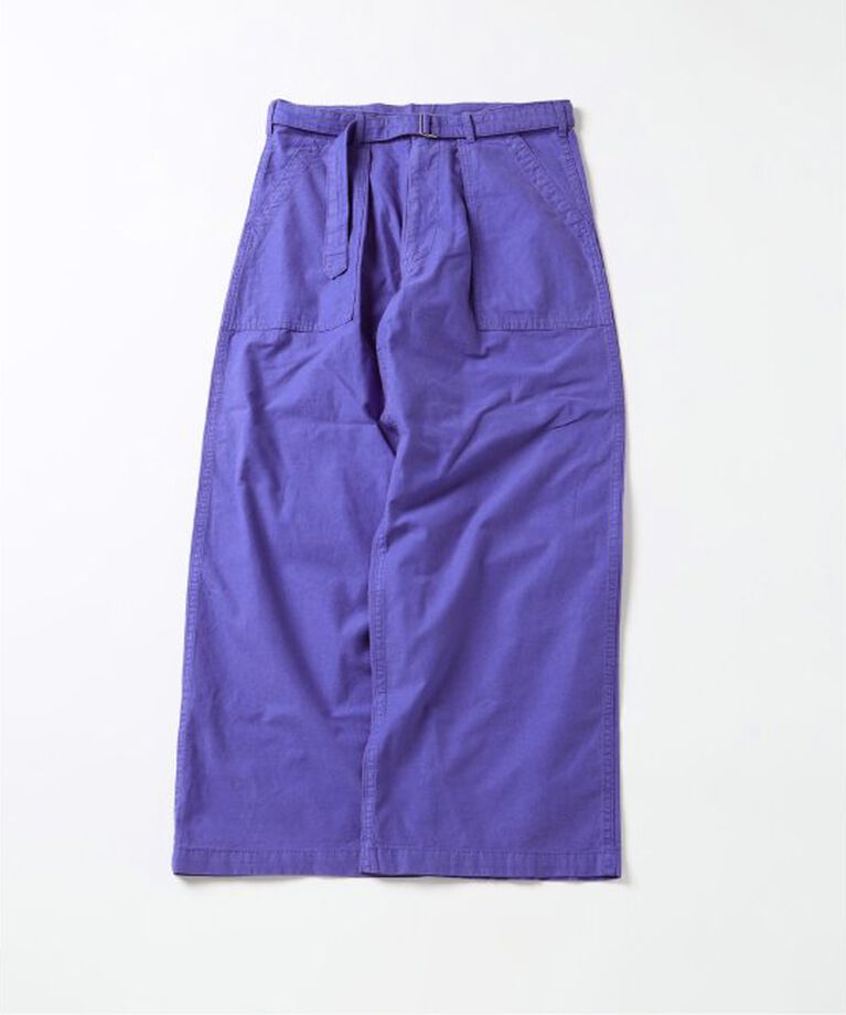 JOURNAL STANDARD「《予約》コットン リネン ベルテッド ワイド カット ベイカー パンツ」|カーゴ|ネイビー B