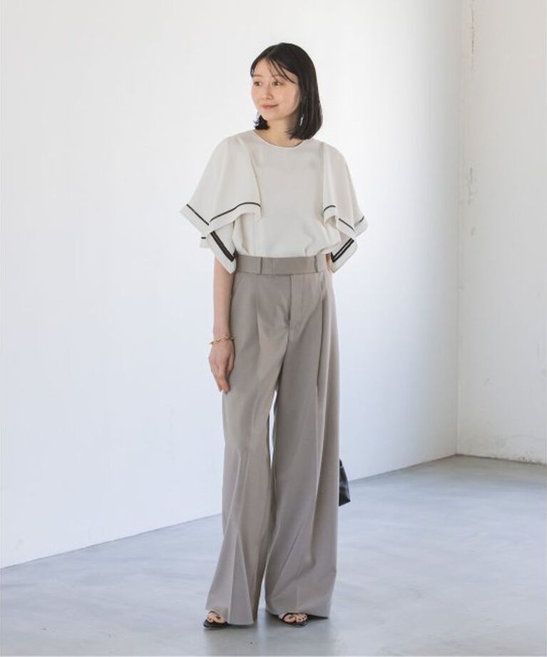 NOBLE「《追加》エステルツイルストレッチスラックスパンツ2」|スラックス|