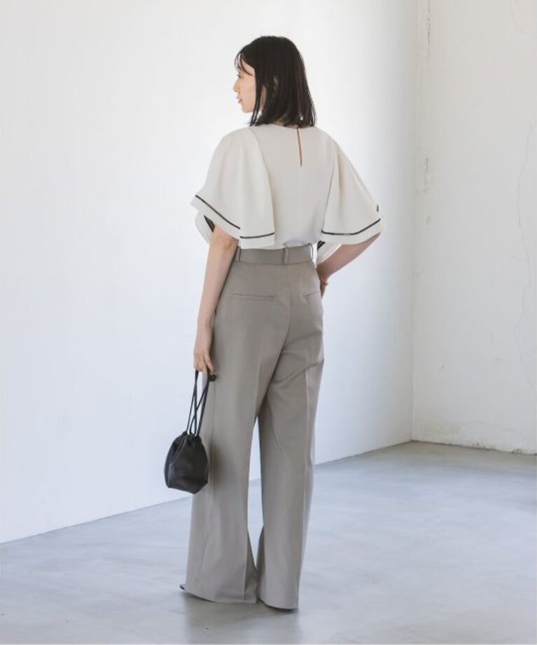 NOBLE「《追加》エステルツイルストレッチスラックスパンツ2」|スラックス|