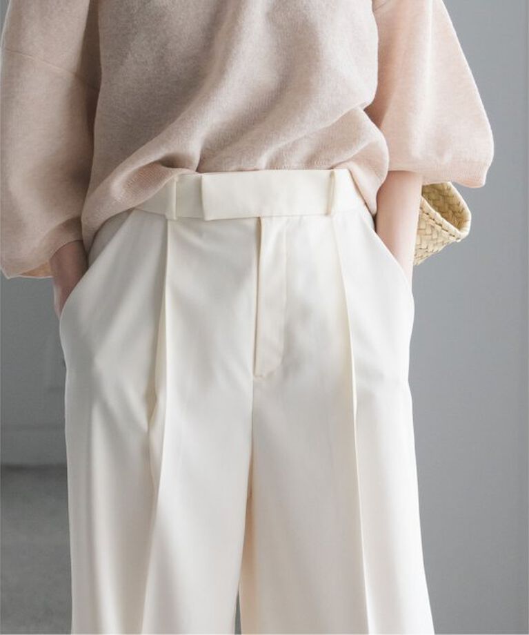 NOBLE「《追加》エステルツイルストレッチスラックスパンツ2」|スラックス|