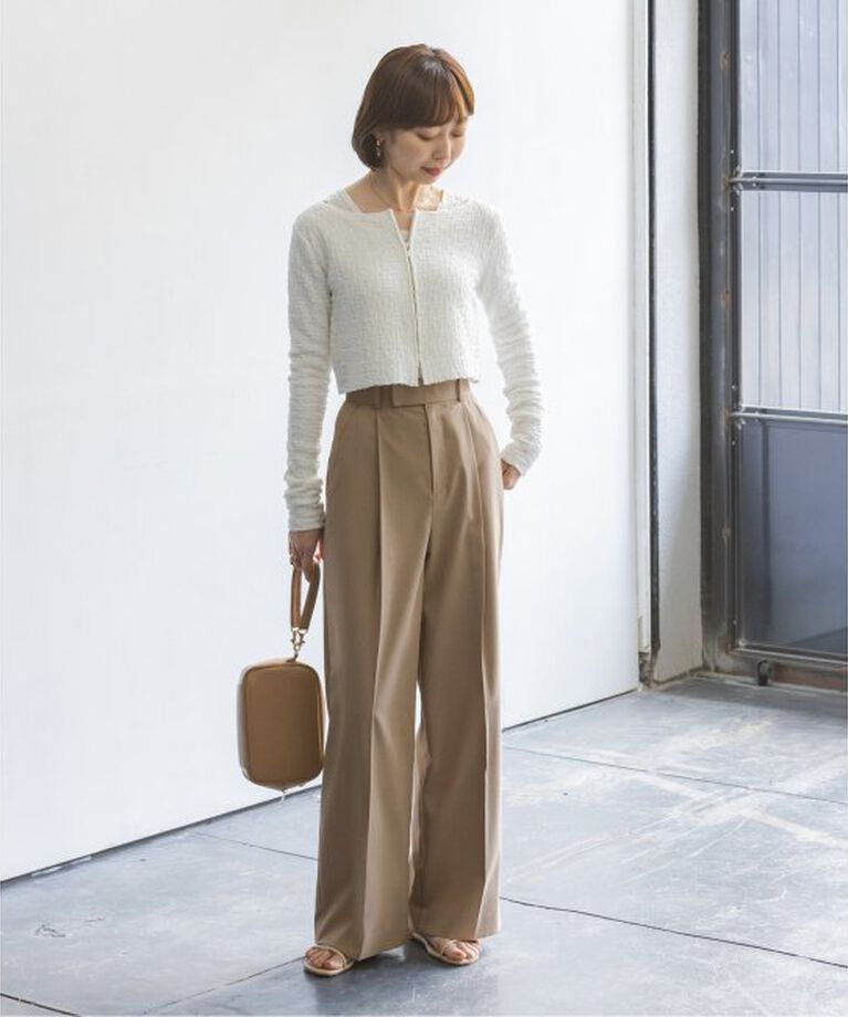 NOBLE「《追加》エステルツイルストレッチスラックスパンツ2」|スラックス|