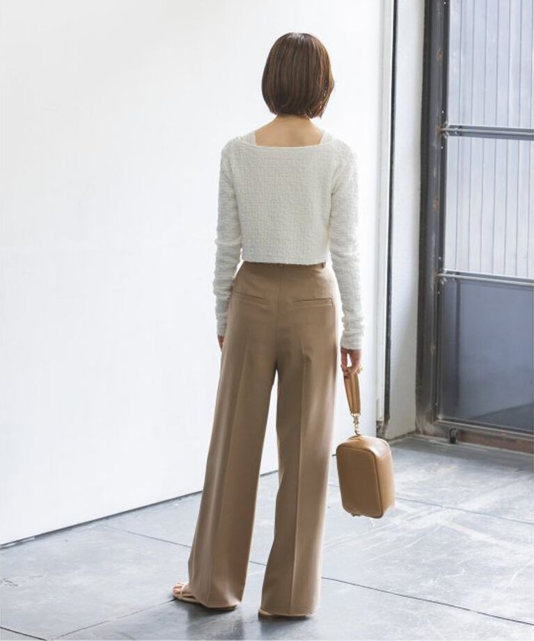 NOBLE「《追加》エステルツイルストレッチスラックスパンツ2」|スラックス|