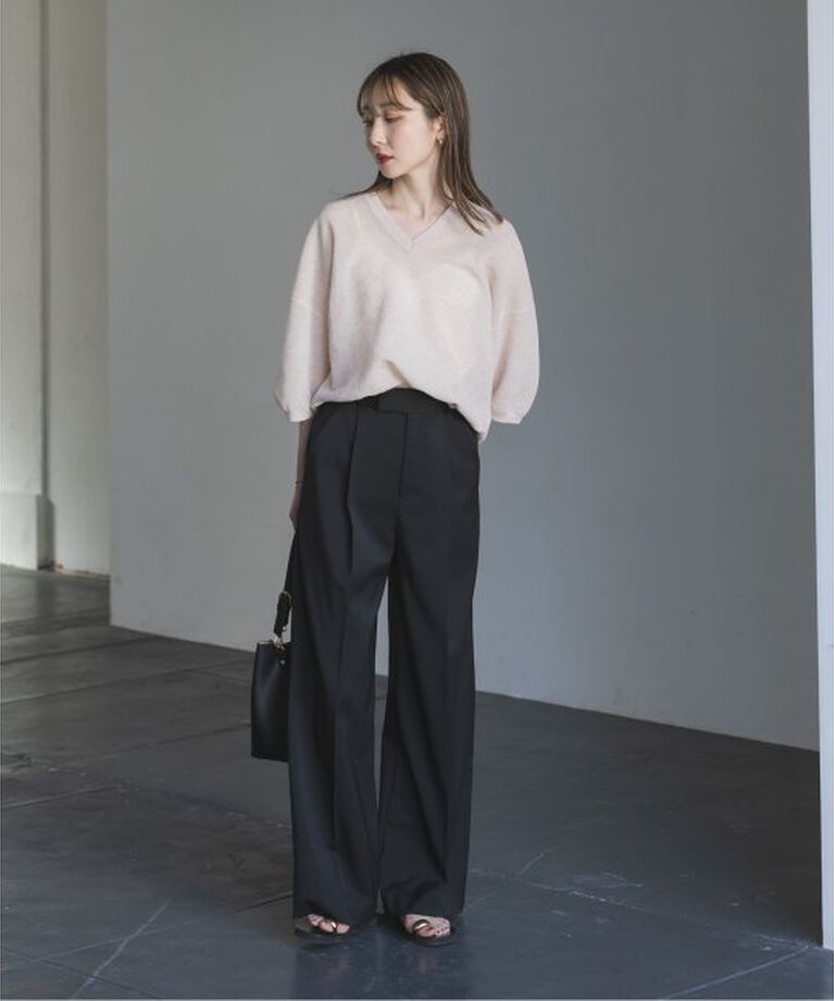 NOBLE「《追加》エステルツイルストレッチスラックスパンツ2」|スラックス|