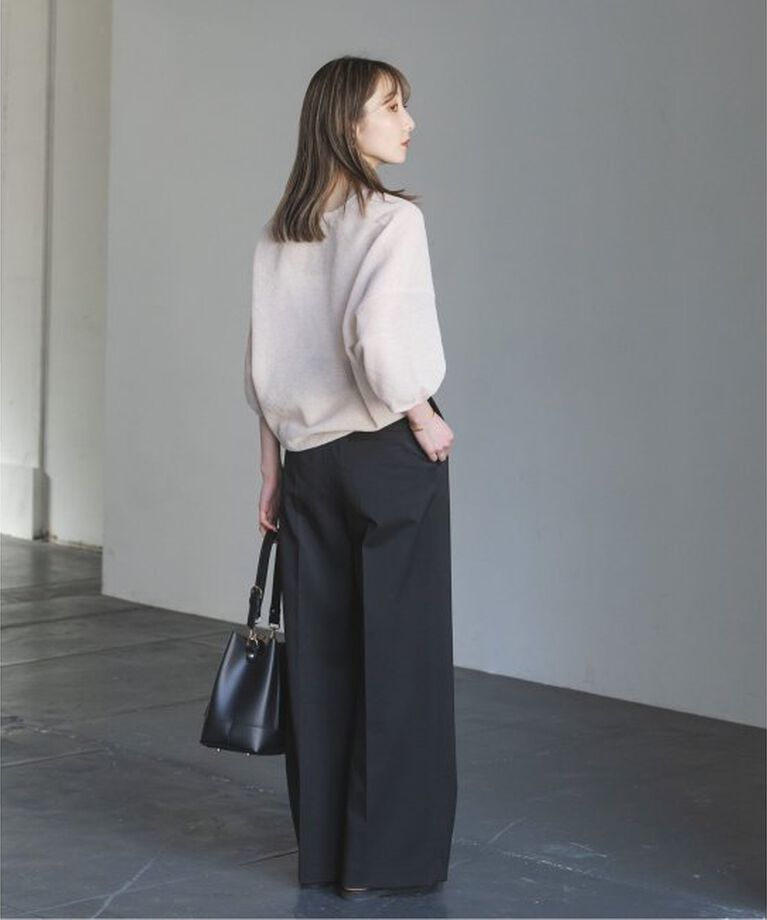 NOBLE「《追加》エステルツイルストレッチスラックスパンツ2」|スラックス|