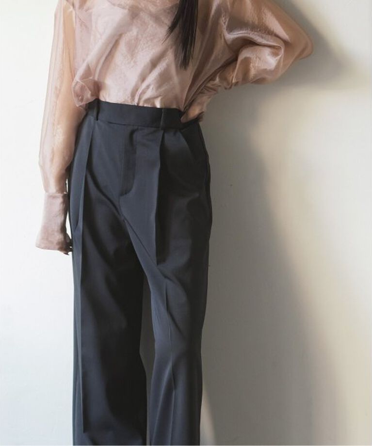 NOBLE「《追加》エステルツイルストレッチスラックスパンツ2」|スラックス|