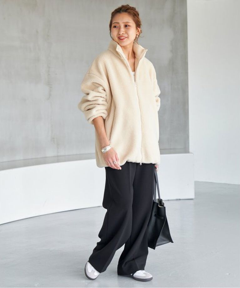 Spick and Span「《追加》バックロゴボアブルゾン」|その他|
