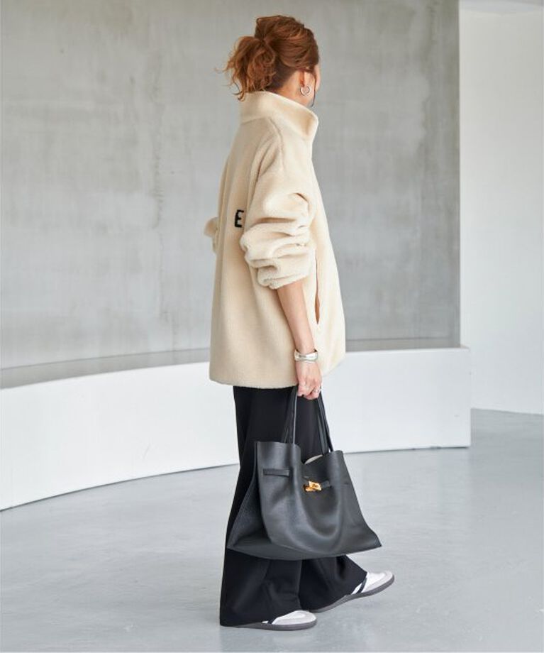 Spick and Span「《追加》バックロゴボアブルゾン」|その他|