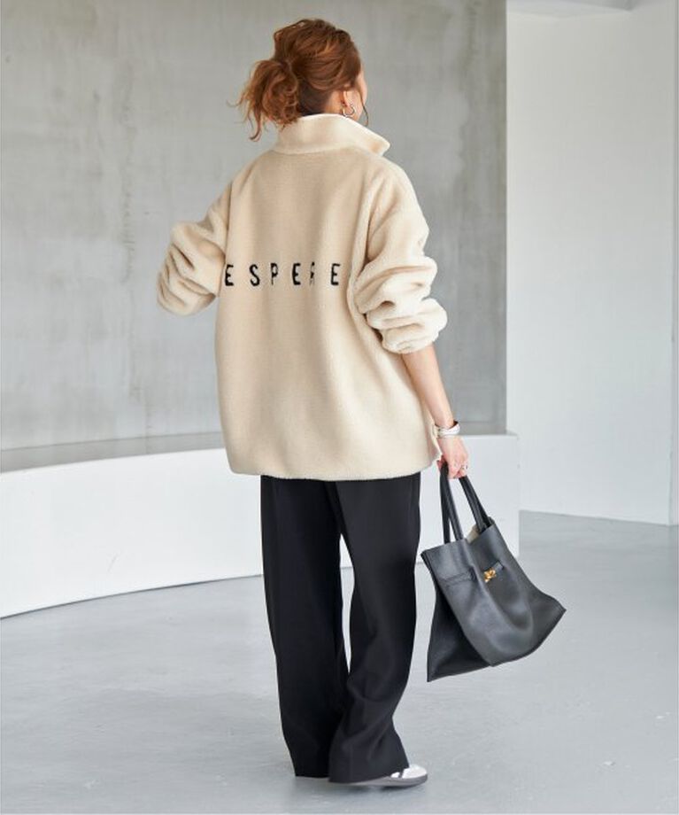 Spick and Span「《追加》バックロゴボアブルゾン」|その他|