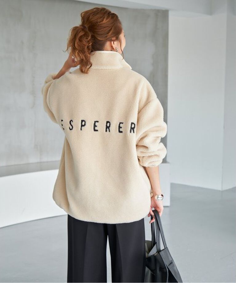 Spick and Span「《追加》バックロゴボアブルゾン」|その他|