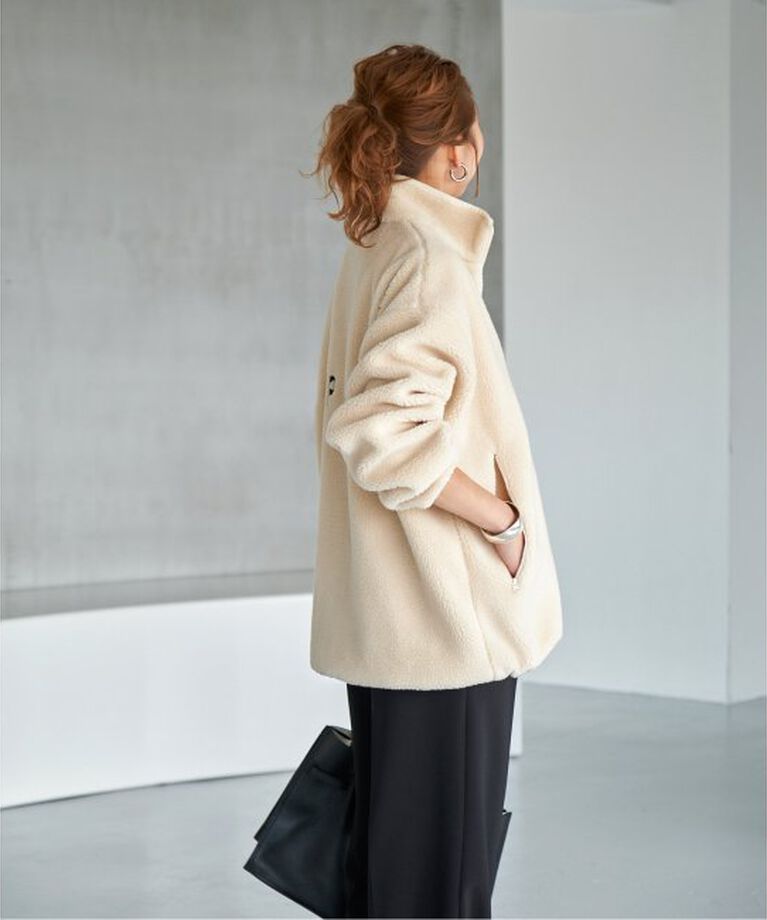 Spick and Span「《追加》バックロゴボアブルゾン」|その他|