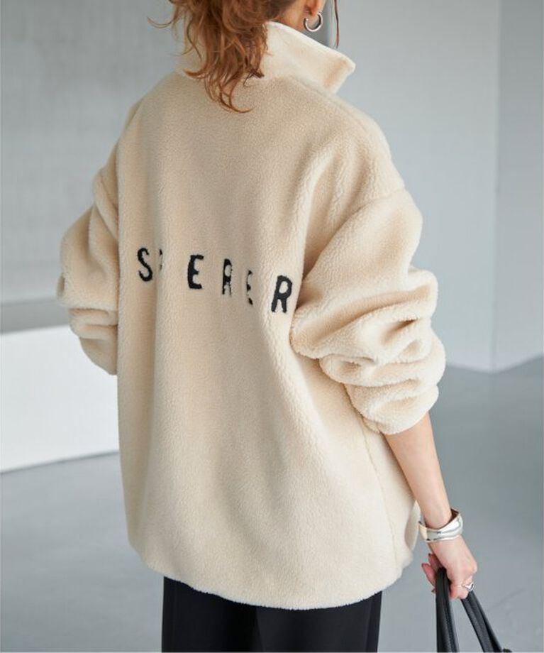 Spick and Span「《追加》バックロゴボアブルゾン」|その他|
