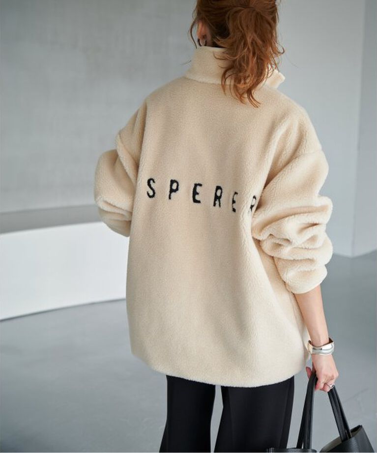 Spick and Span「《追加》バックロゴボアブルゾン」|その他|