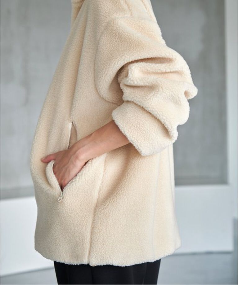Spick and Span「《追加》バックロゴボアブルゾン」|その他|