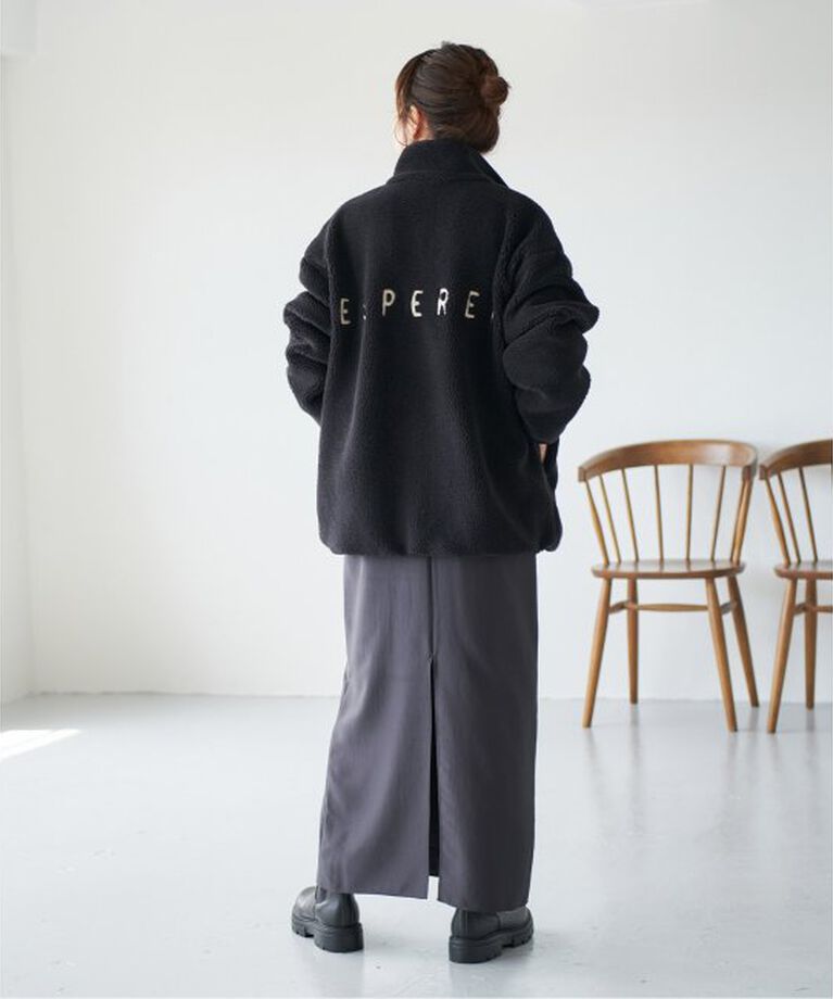 Spick and Span「《追加》バックロゴボアブルゾン」|その他|