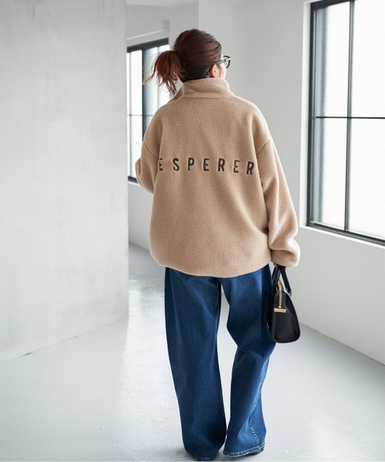 Spick and Span「《追加》バックロゴボアブルゾン」|その他|