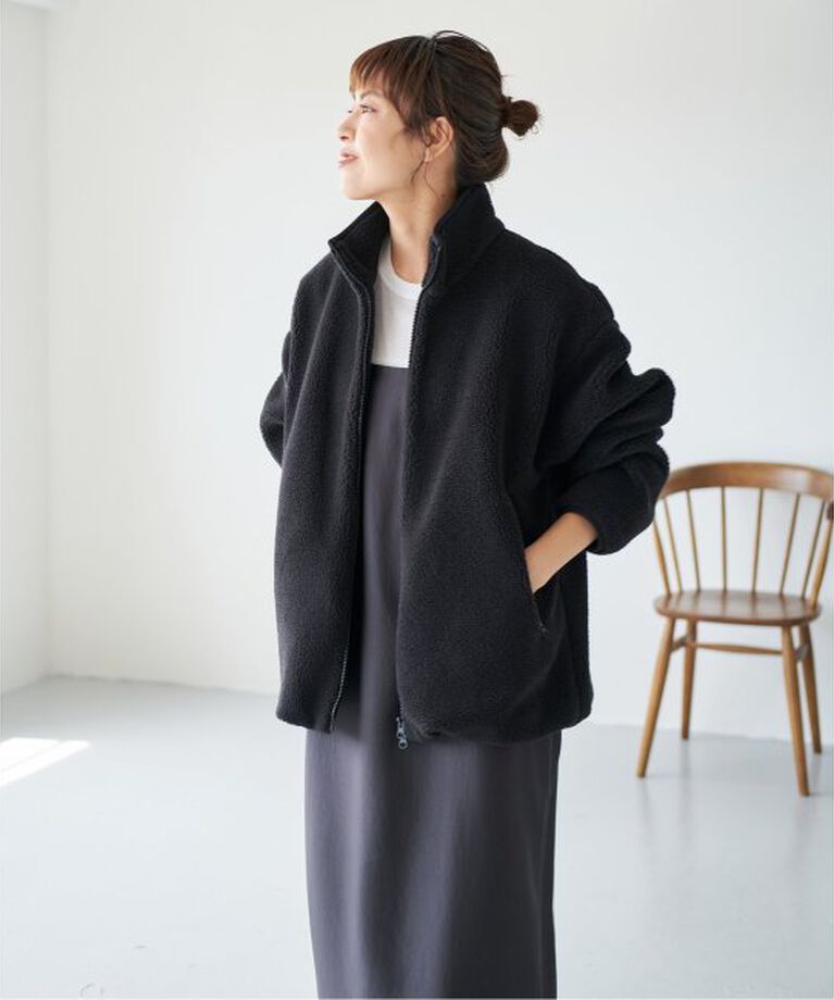 Spick and Span「《追加》バックロゴボアブルゾン」|その他|