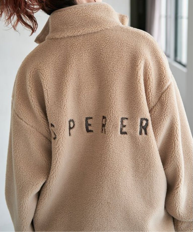 Spick and Span「《追加》バックロゴボアブルゾン」|その他|