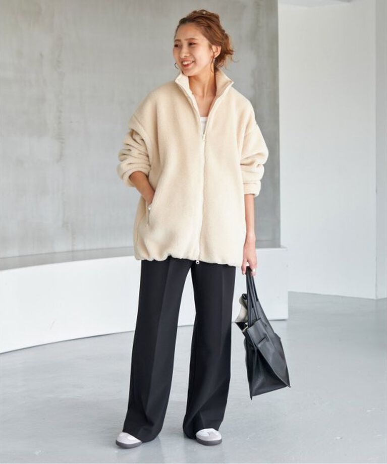 Spick and Span「《追加》バックロゴボアブルゾン」|その他|