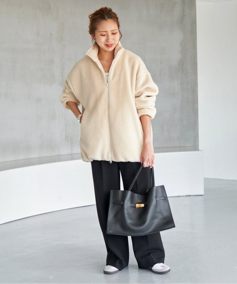 Spick and Span「《追加》バックロゴボアブルゾン」|その他|