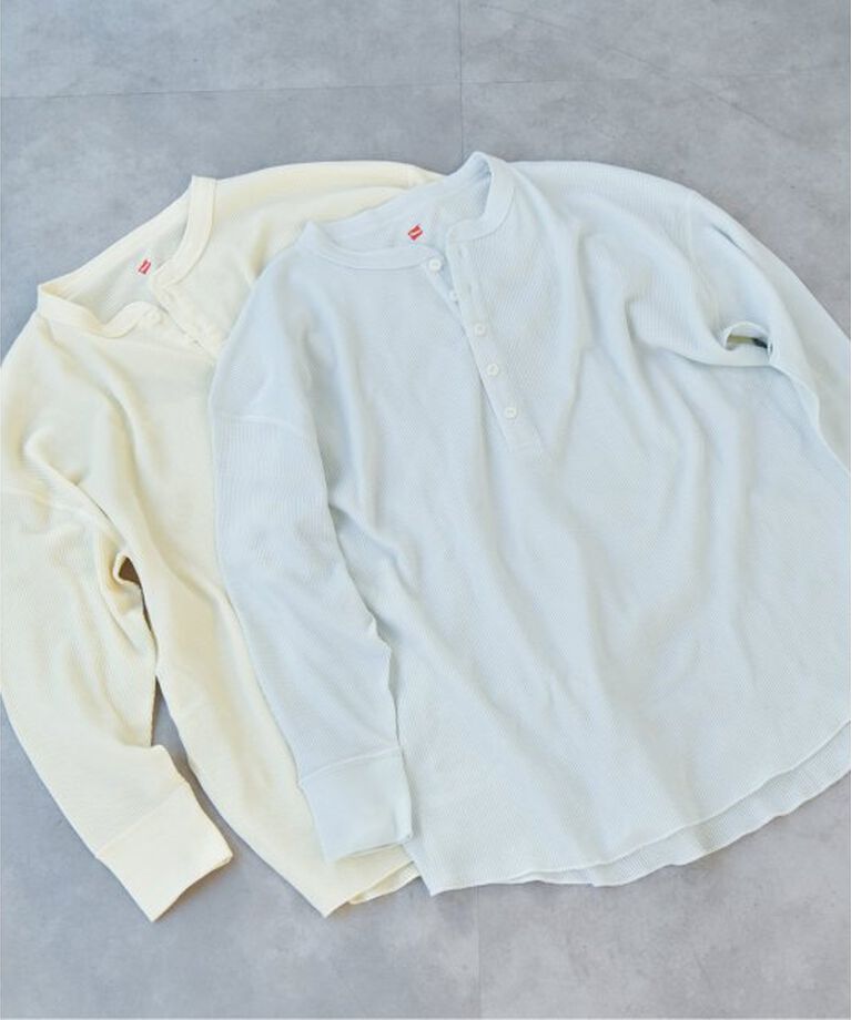 Spick and Span「別注 Hanes / ヘインズ Thermal Henly Neck」|Tシャツ・カットソー|
