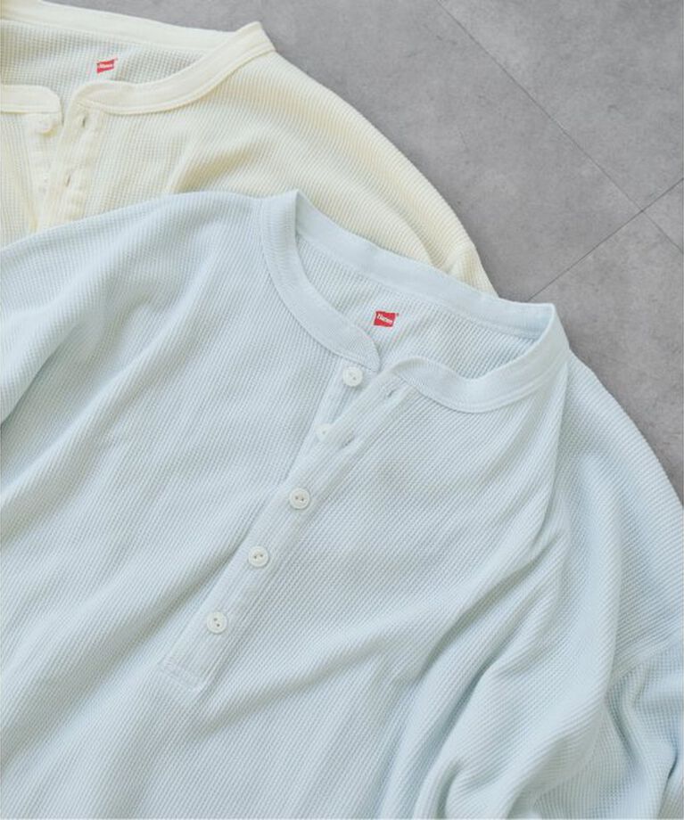Spick and Span「別注 Hanes / ヘインズ Thermal Henly Neck」|Tシャツ・カットソー|