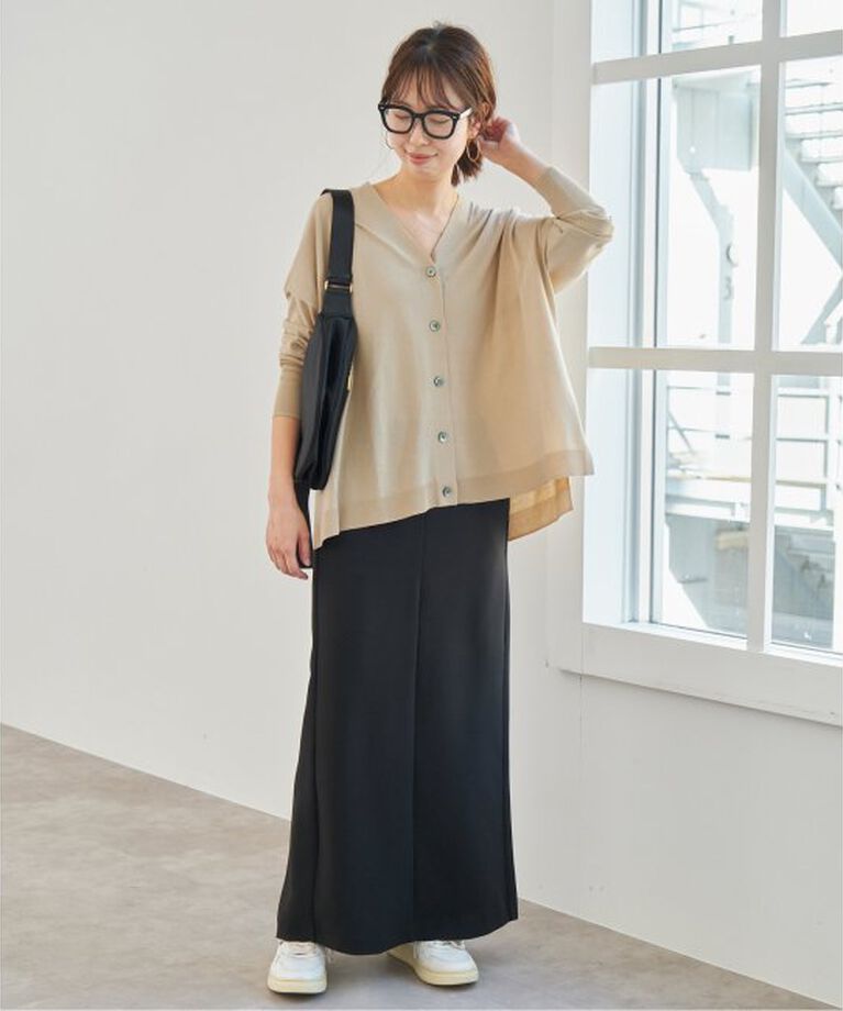 Spick and Span「シルキーヤーンオーバーサイズカーディガン」|カーディガン|