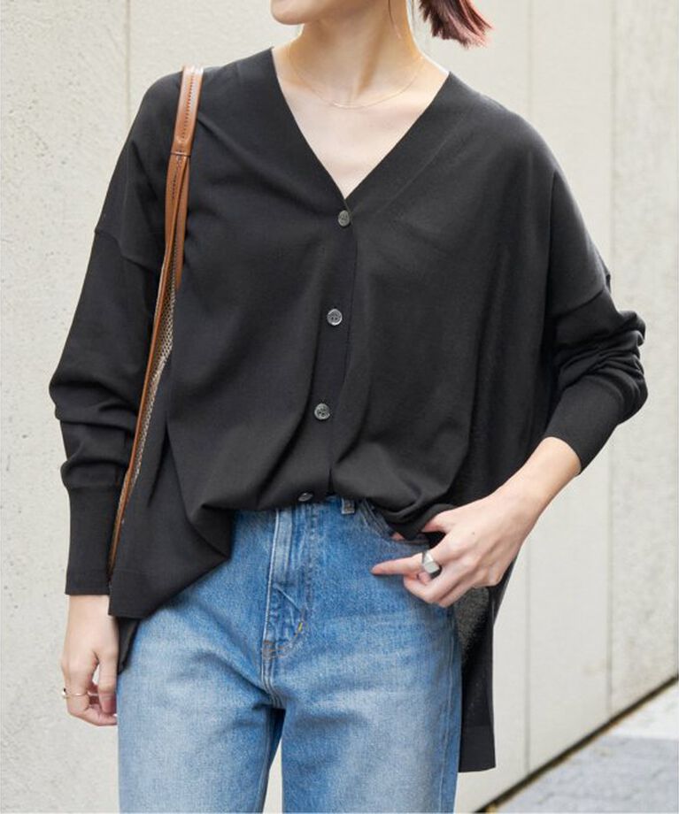 Spick and Span「シルキーヤーンオーバーサイズカーディガン」|カーディガン|