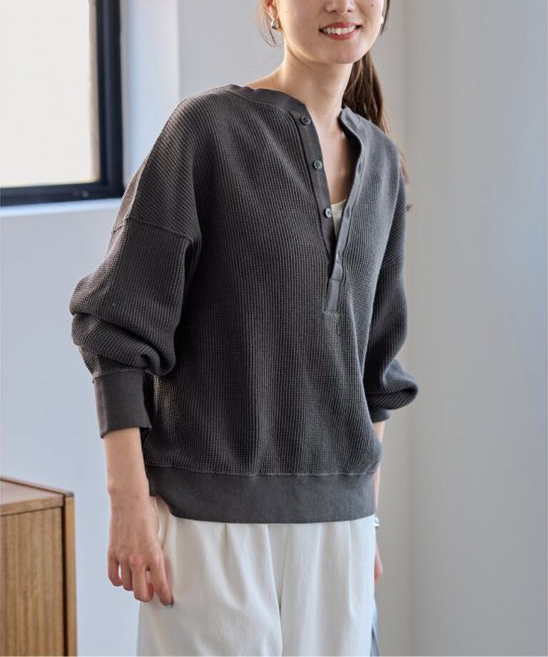 FRAMeWORK「≪追加≫ワッフルヘンリープルオーバー」|Tシャツ・カットソー|