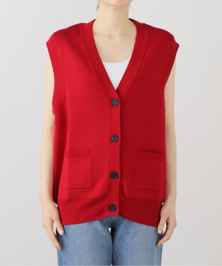 NOBLE「ORR/オル Silk-blend V-neck Vest」|ベスト・ジレ|