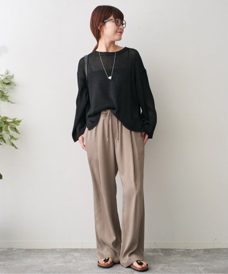 Spick and Span「ルーズコットンテープヤーンニット」|ニット・セーター|