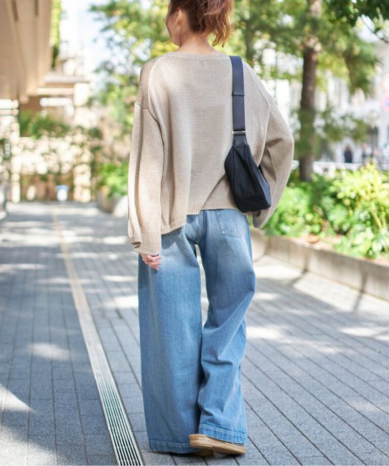 Spick and Span「ルーズコットンテープヤーンニット」|ニット・セーター|