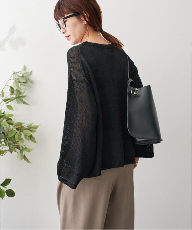 Spick and Span「ルーズコットンテープヤーンニット」|ニット・セーター|