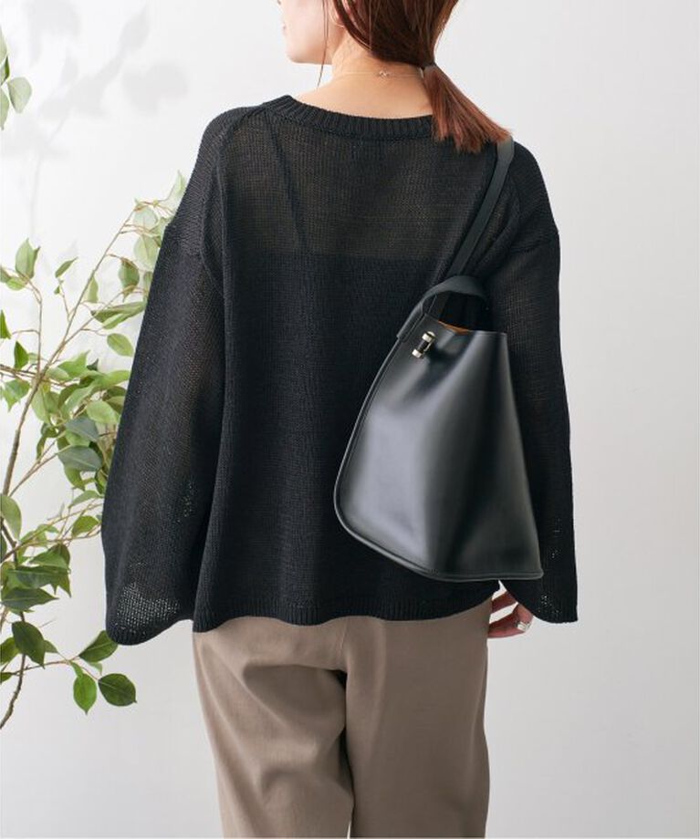 Spick and Span「ルーズコットンテープヤーンニット」|ニット・セーター|