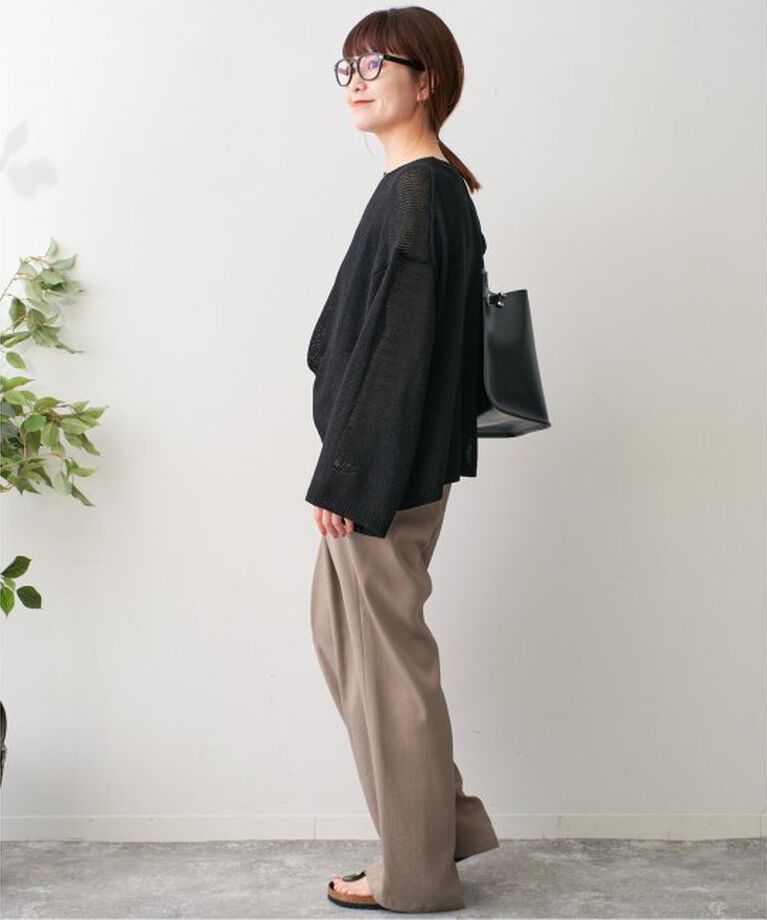 Spick and Span「ルーズコットンテープヤーンニット」|ニット・セーター|