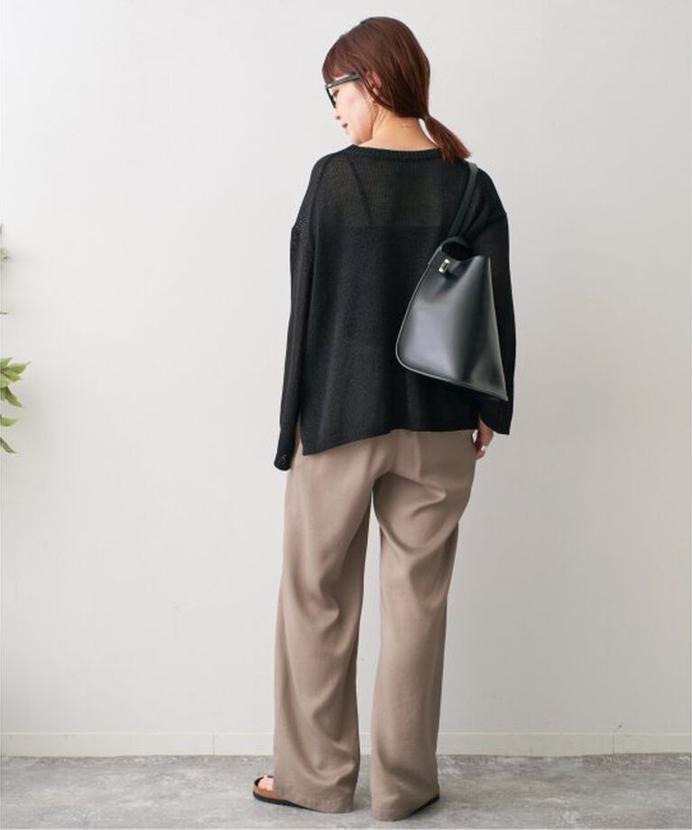 Spick and Span「ルーズコットンテープヤーンニット」|ニット・セーター|