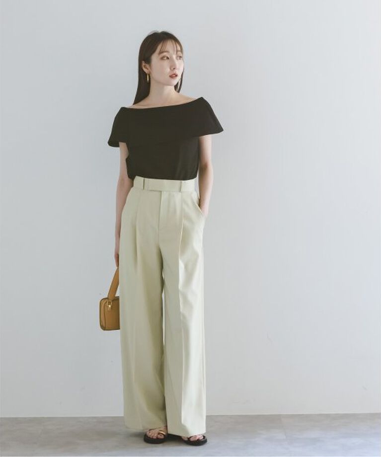 NOBLE「《追加》エステルツイルストレッチスラックスパンツ 6」|スラックス|