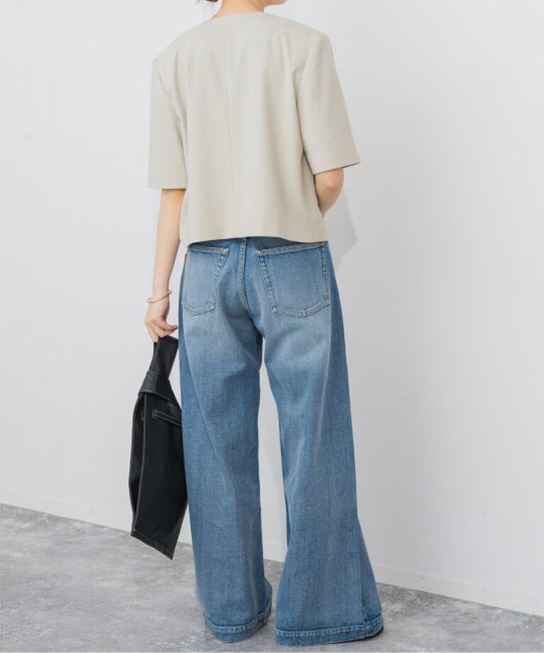 Spick and Span「ハーフスリーブノーカラージャケット」|その他|