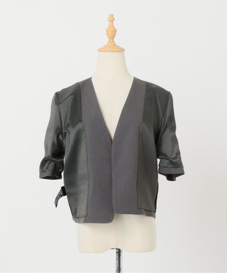 Spick and Span「ハーフスリーブノーカラージャケット」|その他|