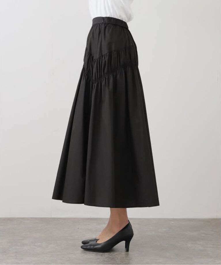 Spick and Span「コットンナイロンギャザースカート」|スカート|