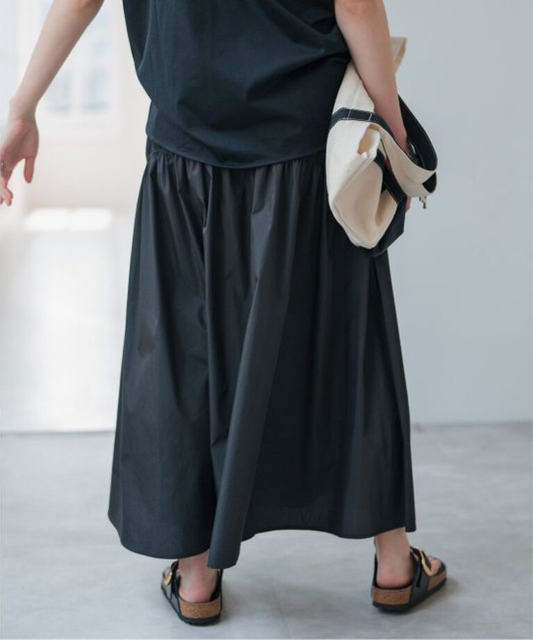 Spick and Span「コットンナイロンギャザースカート」|スカート|