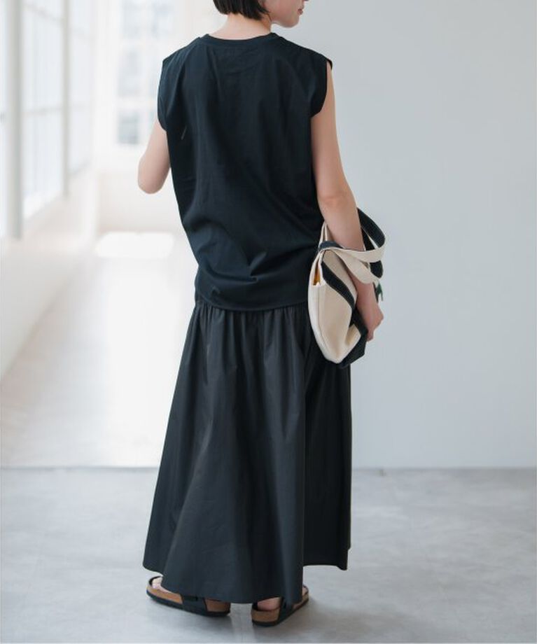 Spick and Span「コットンナイロンギャザースカート」|スカート|