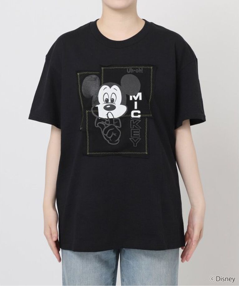 Spick and Span「《予約》WIFFLE / ウィッフル 別注パッチワークMICKY Tee」|Tシャツ・カットソー|