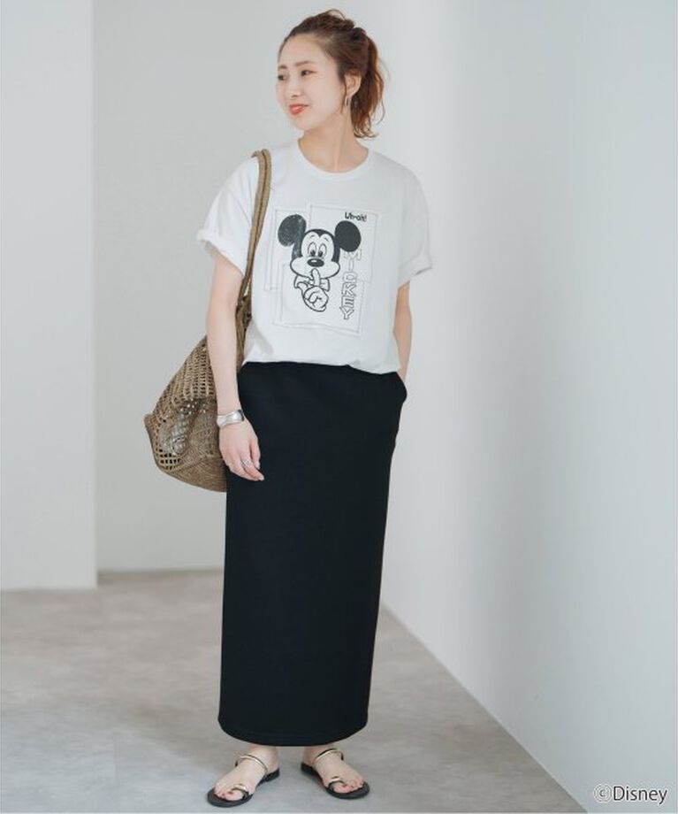 Spick and Span「《予約》WIFFLE / ウィッフル 別注パッチワークMICKY Tee」|Tシャツ・カットソー|
