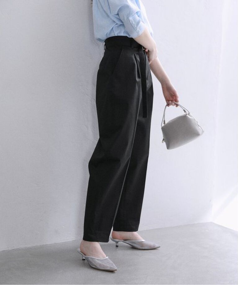  「コットンサテンセミバレルパンツ」|その他|