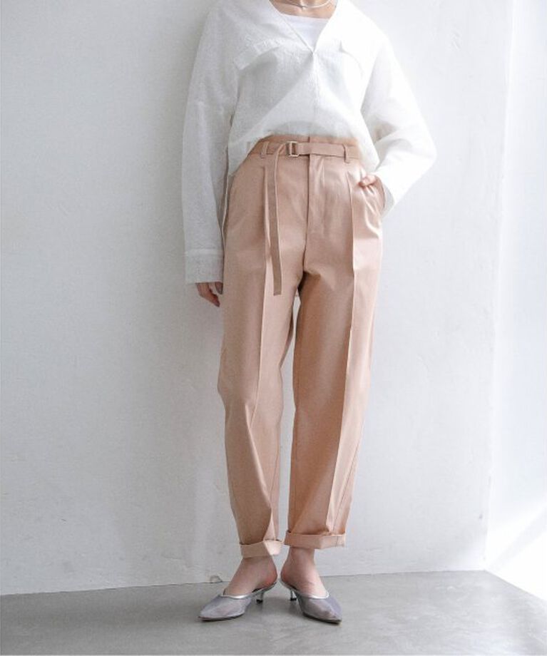 「コットンサテンセミバレルパンツ」|その他|