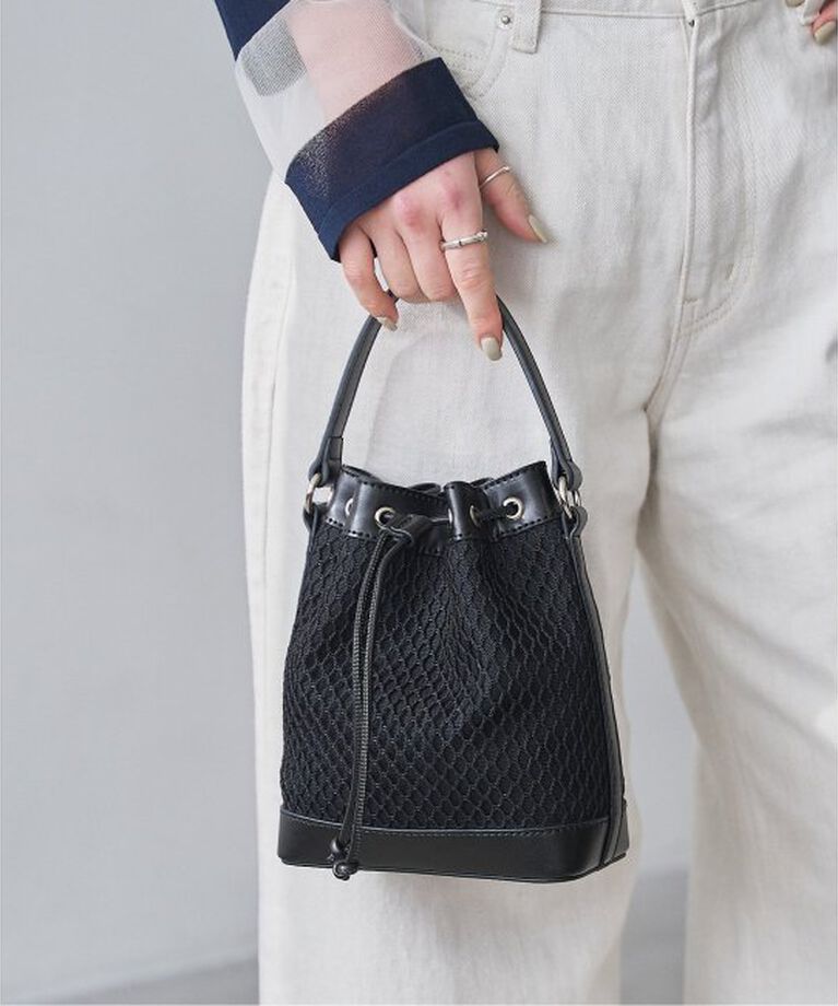  「LE TALON mesh bag」|ハンドバッグ|ブラック