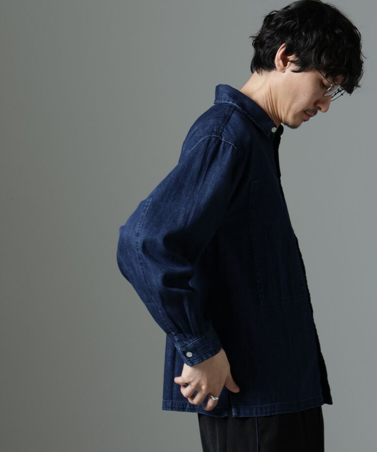 nano･universe「NORMANBROS別注 ワイドポケット デニムシャツ」|シャツ・ブラウス|