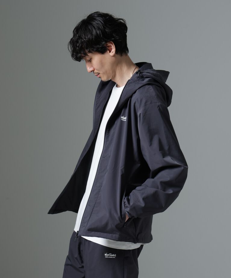 nano･universe「WILD THINGS/別注 Hood Blouson(セットアップ対応)」|ブルゾン・スタジャン|グレー